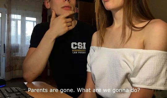 Sarapbeh A young Russian girl sweetly sucks her friend's dick