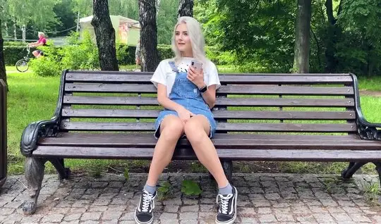 Sarapbeh A Russian girl sucked a dick in public and spread her legs for a spanking.